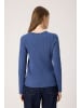 Soaked in Luxury Strickpullover SLSpina Gerade Passform in Bijou Blue
