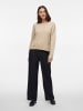 Vila Strickpullover in Natural Melange