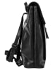 SPIKES & SPARROW Rucksack echt Leder in schwarz