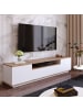 CALICOSY TV-Möbel FR7-AA in Eichenholz - (W) 180  x (H) 44,6  x (L) 44,5  cm