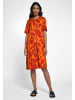 St.Emile Midikleid Viscose in orange