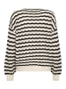Cream Strickpullover CRPoppi Loose fit in Salt Pepper Stripe