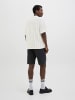 Jack & Jones Strick-Poloshirt mit Muster und kurzem Arm in Weiß