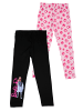 United Labels 2er Pack Barbie Leggings Leggins Hose Mädchenhose Sporthose in schwarz/rosa