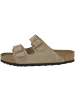Birkenstock Sandale Arizona SFB Veloursleder Weichbettung normal in beige