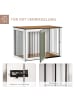 Pawhut Hundekäfig Weiß 106B x 60T x 76H cm