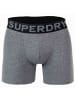 Superdry Boxershort 3er Pack in Schwarz/Grau/Orange