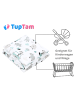 TupTam Unisex Baby Wiegenset 4-teilig in grün/silber