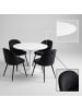 ebuy24 Essgruppe Carry Weiß, schwarz 110 x 110 cm