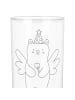 Mr. & Mrs. Panda Wasserglas Bär Zahnfee mit Spruch in Transparent