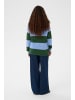 Soaked in Luxury Strickpullover SLTuesday Gerade Passform in Green and Hydrangea Stripe