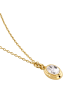 Guess Damen-Kette Oval Crystal Goldfarben