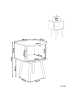Beliani Beistelltisch SELAH in Braun - (W) 40 x (H) 54 x (L) 40 cm