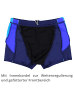 Aquarti Aquarti Herren Badehose Kurz mit Kontrastpaspel in blau