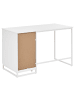 Beliani Schreibtisch LEXTON in Weiß - (W) 120 x (H) 75 x (L) 60 cm