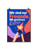 Mr. & Mrs. Panda Poster Zwei Streichhölzer verspielt Design mit ... in Weiß