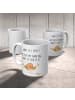 Mr. & Mrs. Panda Teetasse Rotkehlchen Federn mit Spruch in Weiß