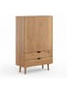 Feldmann-Wohnen Kleiderschrank Simona Eiche Natur 90 / 40 / 145cm