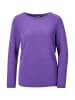 GOLDNER Feinstrickshirt mit U-Boot-Ausschnitt in lila