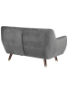 Beliani 2-Sitzer Sofa BODO in Grau/Gold/Braun - (W) 148 x (H) 85 x (L) 84 cm