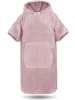 normani Surfer Poncho - Baumwoll Bademantel mit Kapuze in Rosa