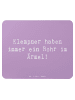 Mr. & Mrs. Panda Mousepad Spruch Klempner Helden mit Spruch in Lavendeltraum