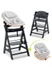 Hauck Alpha Plus 4-tlg. Newborn Set Eco - Hochstuhl in schwarz,grau