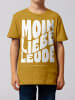 wat? Apparel T-Shirt Moin liebe Leude in Ocker
