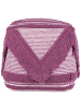 Beliani Pouf KOCHI in Rosa - (W) 40 x (H) 40 x (L) 40 cm