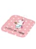 Mr. & Mrs. Panda Topflappen Einhorn Muffin mit Spruch in Rot Pastell