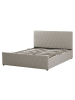 Beliani Doppelbett ROCHEFORT in Grau - (W) 170 x (H) 99 x (L) 214 cm