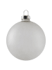 Beliani 1er-Set Weihnachtsbaumkugeln FROSTFALL in Grau/Silber/Weiß