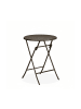 relaxdays Gartentisch "Rattan-Optik" in Braun - (H)75 x Ø 60 cm