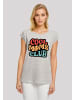 F4NT4STIC T-Shirt Cooler Moms Club Muttertag Retro Vibe in grau meliert