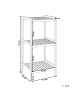 Beliani Badezimmerregal BAXLEY in Braun - (W) 37 x (H) 78 x (L) 33 cm