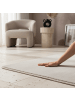 KADIMA DESIGN Teppich Kurzflor Waschbar Einfarbig LECH Microfaser OEKO-TEX in Creme