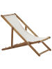 Beliani 3-tlg Gartenliege ANZIO in Braun/Bunt/Beige
