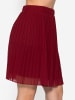 SASSYCLASSY Plissée-Rock aus Chiffon in Rot
