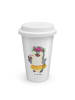 Mr. & Mrs. Panda Kaffeebecher To Go Pinguin Kokosnuss ohne Spruch in Weiß