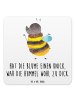 Mr. & Mrs. Panda Bierdeckel Hummel flauschig mit Spruch in Weiß