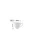 Villeroy & Boch 6er Set Mokka-/ Espressotasse Royal 100 ml weiß in weiß