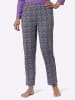 Sieh an! Schlafanzug-Hose in steingrau-lila-bedruckt