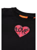 smiler. T-Shirt mini-laugh. in SCHWARZ