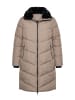 Ulla Popken Steppmantel in taupe