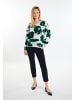 Albee Women Strickpullover in Weiss Grün