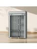 HOMCOM Stoffschrank-103L x 43B x 162,5H cm-Grau