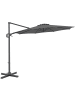 COSTWAY Sonnenschirm Alu 300 x 300 cm in Anthrazit