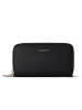 Lazarotti Bologna Leather XL Double Zip-Around Geldbörse RFID Leder 20 cm black