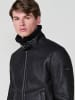 KOROSHI Kunstlederjacke in SCHWARZ