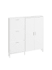 SoBuy Schuhschrank in Reinweiß - (W) 14.5 x (H) 117 x (L) 115.5 cm